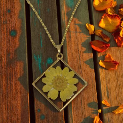 Original Yellow Flower Pendant